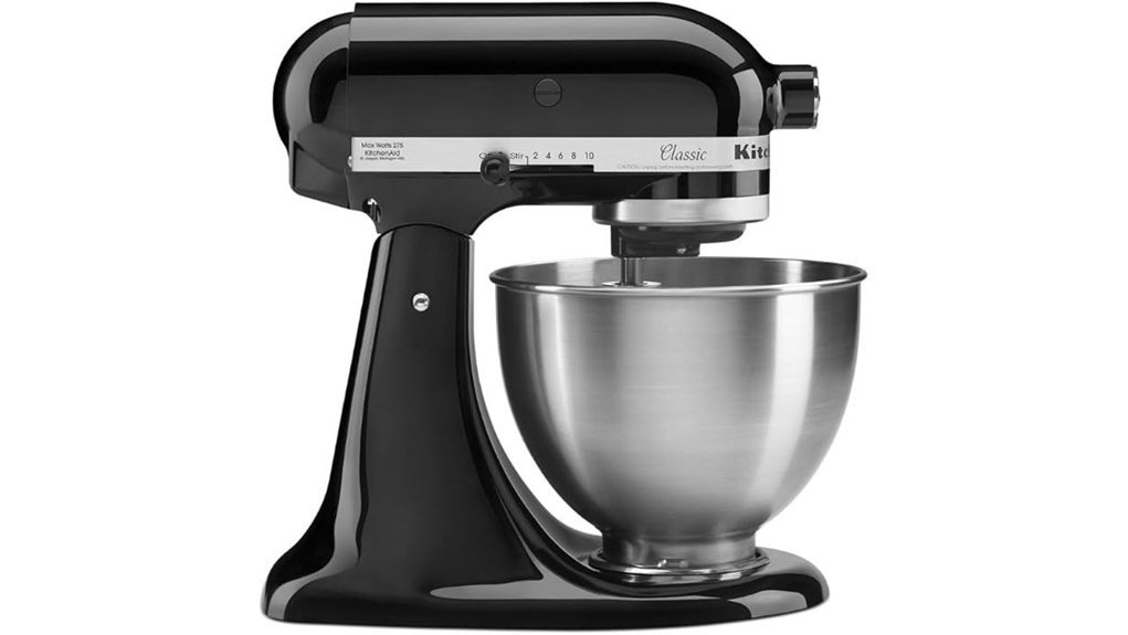 classic black stand mixer
