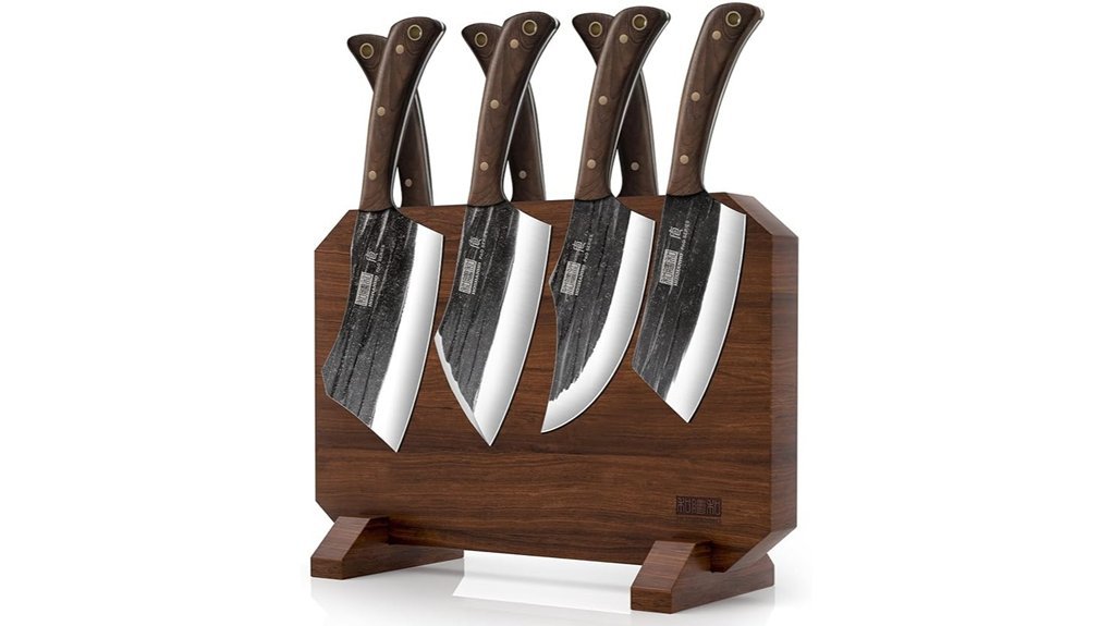 butcher knife set included