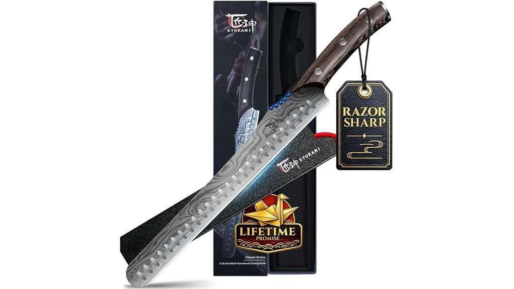 damascus brisket slicing knife