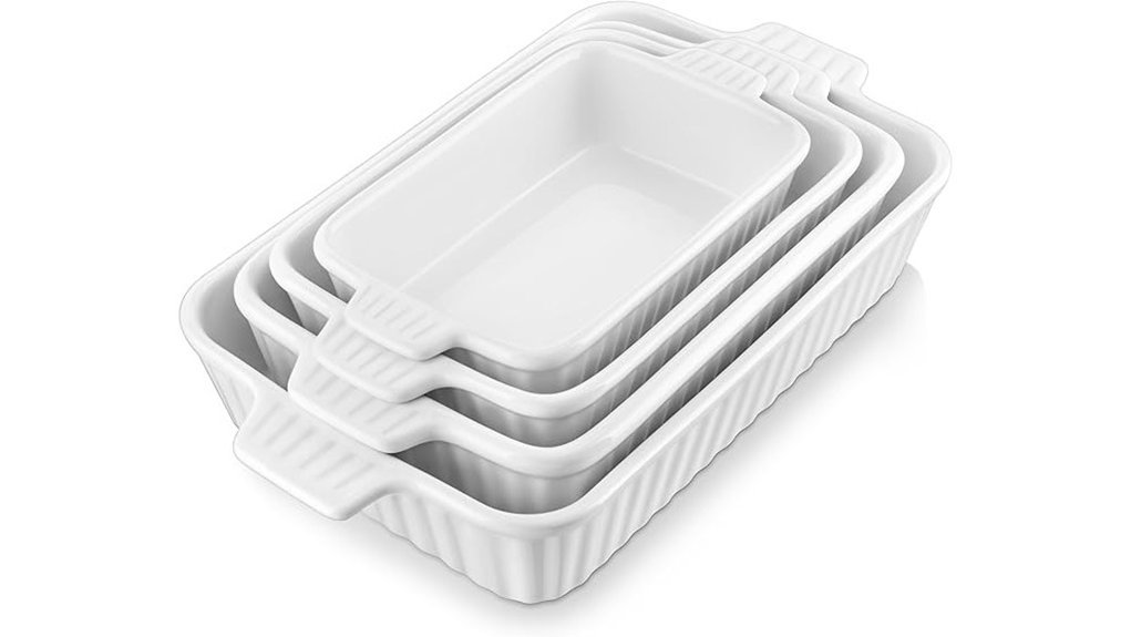 elegant porcelain baking set