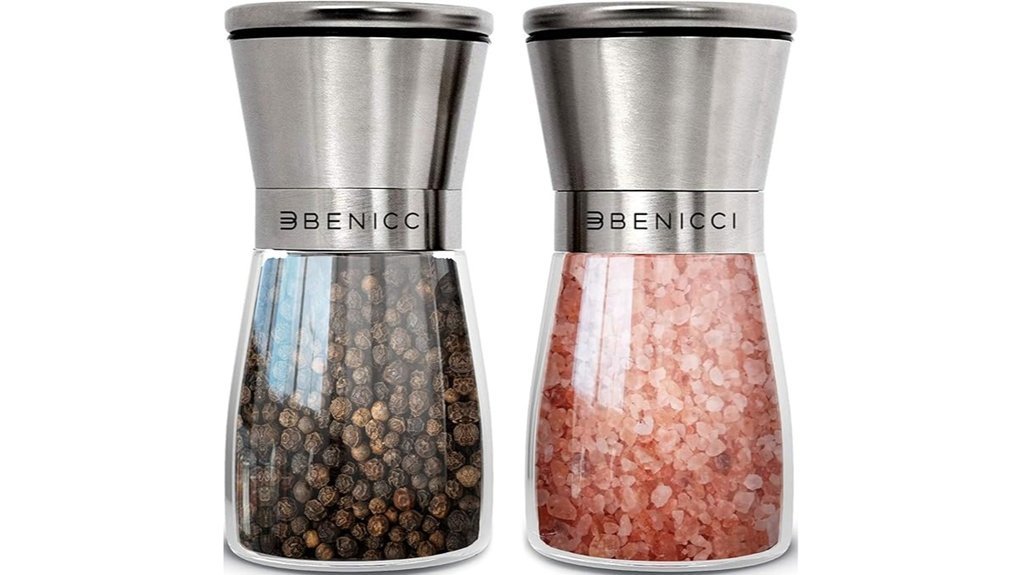 elegant spice grinder duo