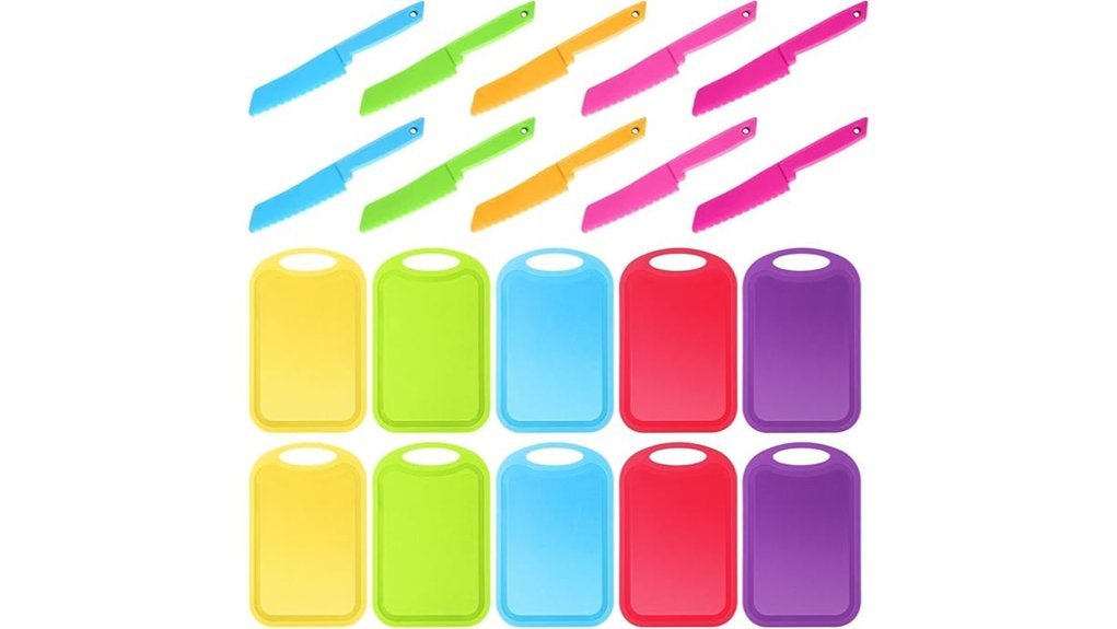 kids plastic knife set