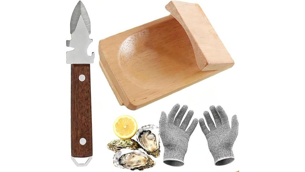 oyster shucking tools set