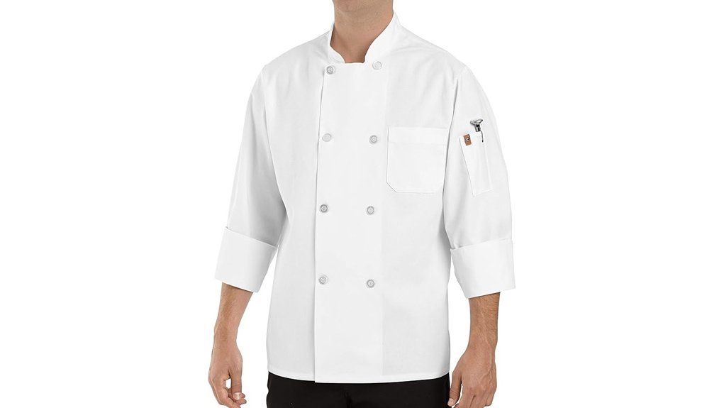 men s pearl button chef coat
