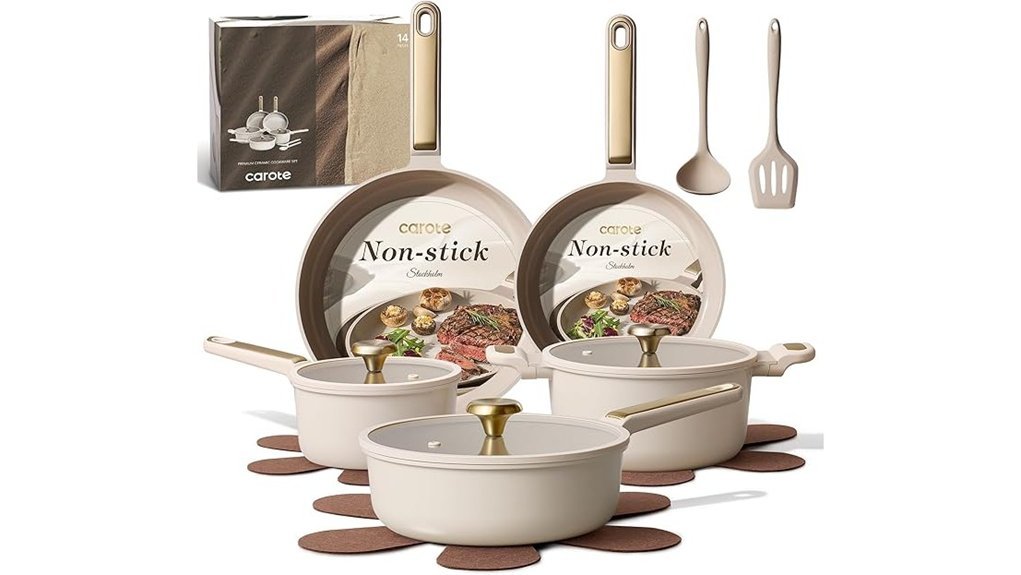 nonstick ceramic cookware set