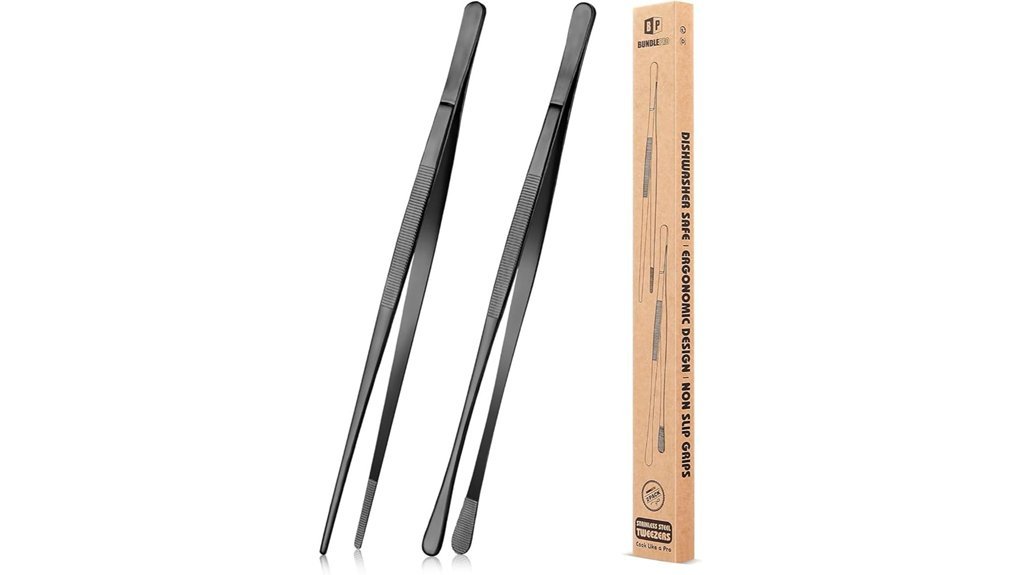 stainless steel kitchen tongs