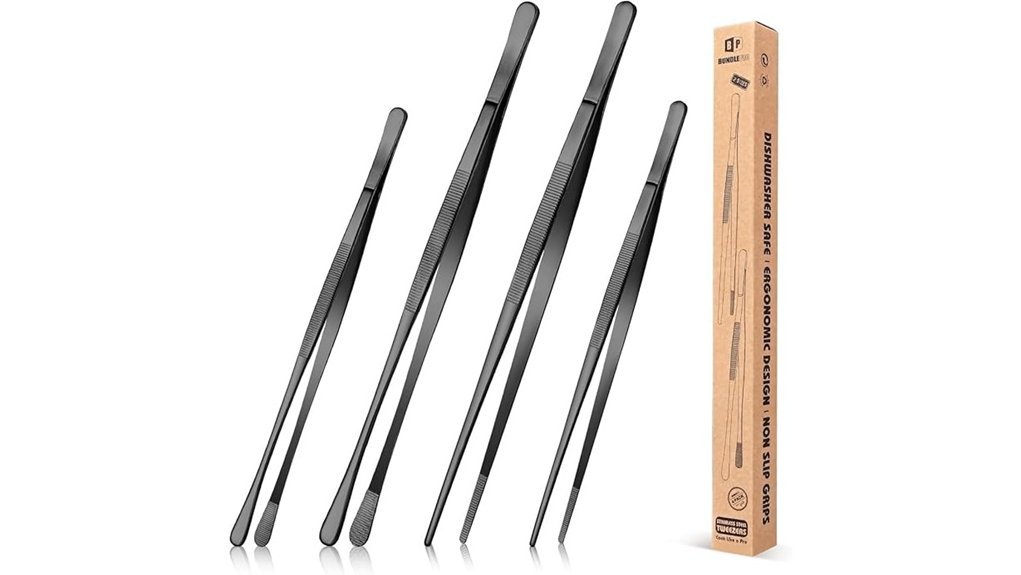 stainless steel tweezer tongs
