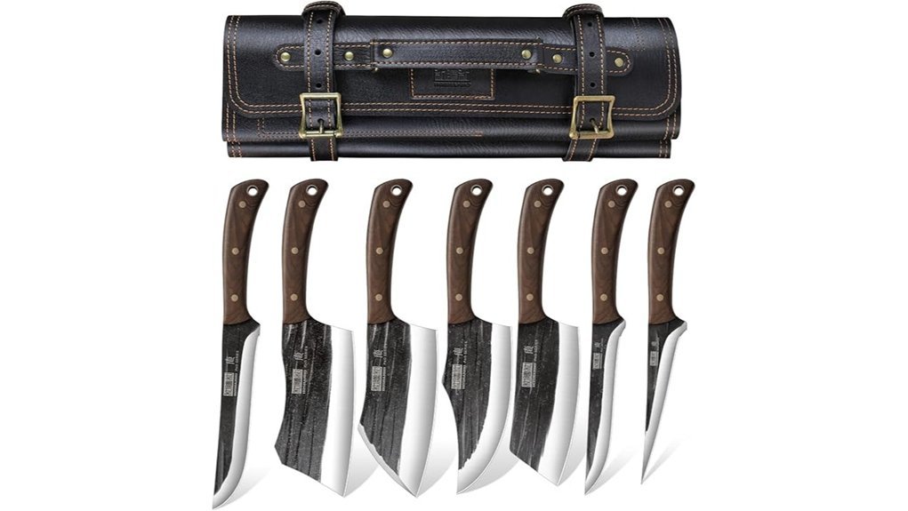 professional knife set included