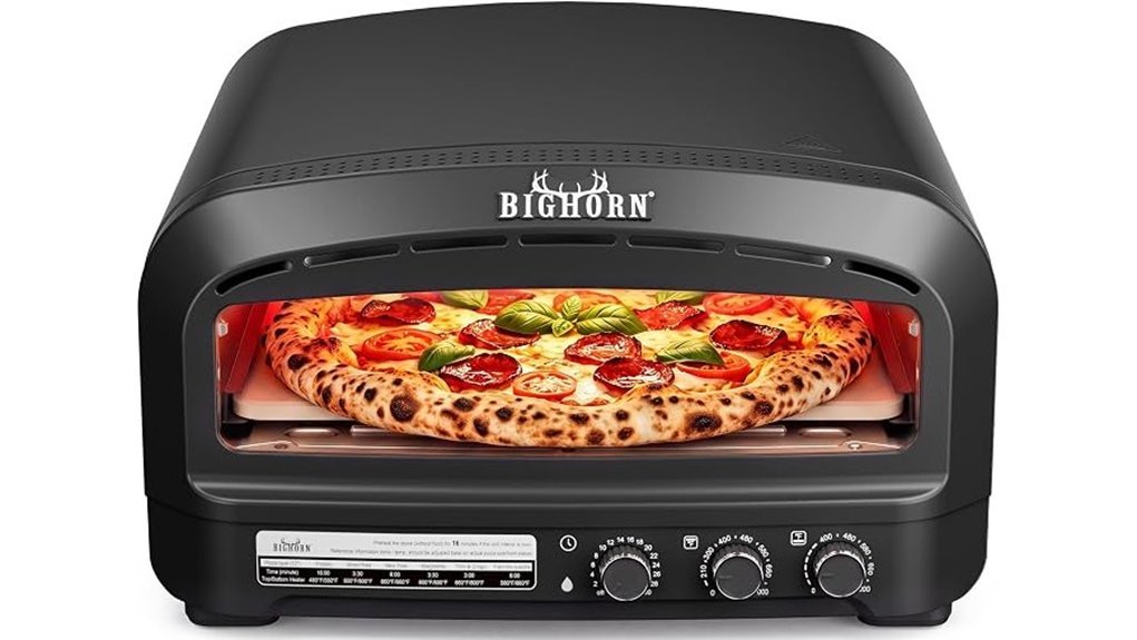 compact electric pizza oven