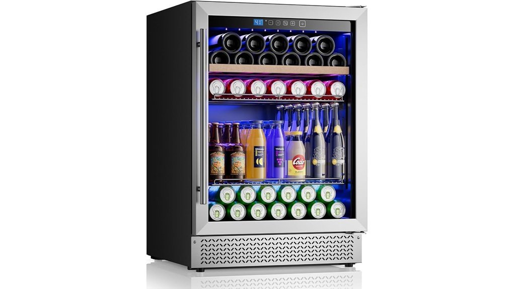 compact glass door cooler