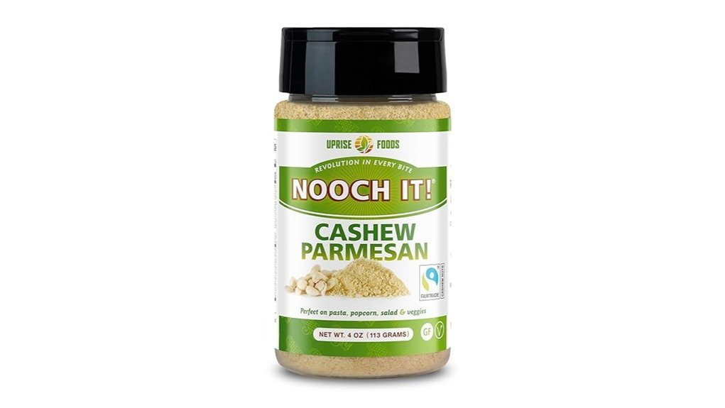 cashew parmesan cheese topping