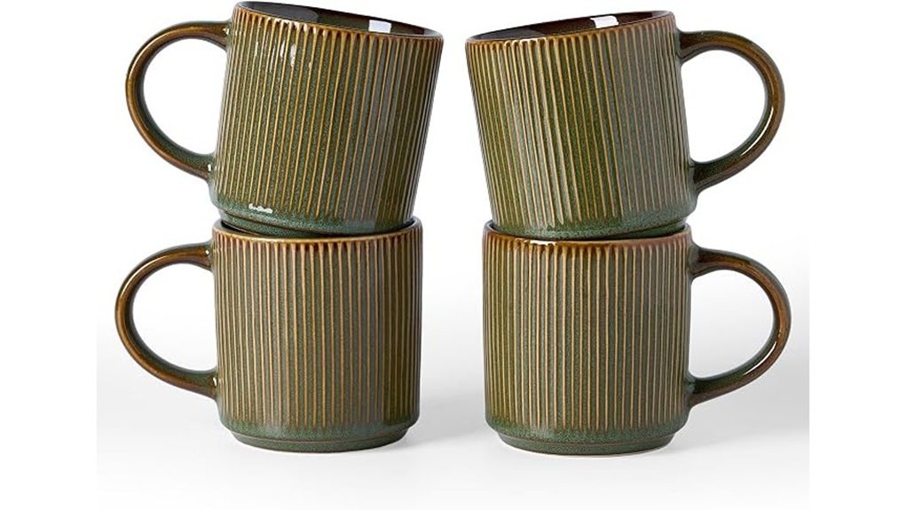 ceramic coffee mug set