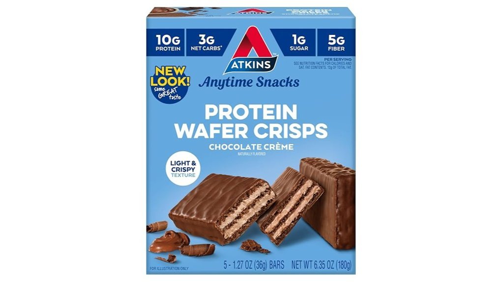 chocolate protein wafer crisps