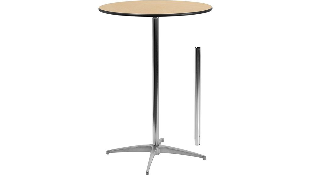 adjustable natural cocktail table