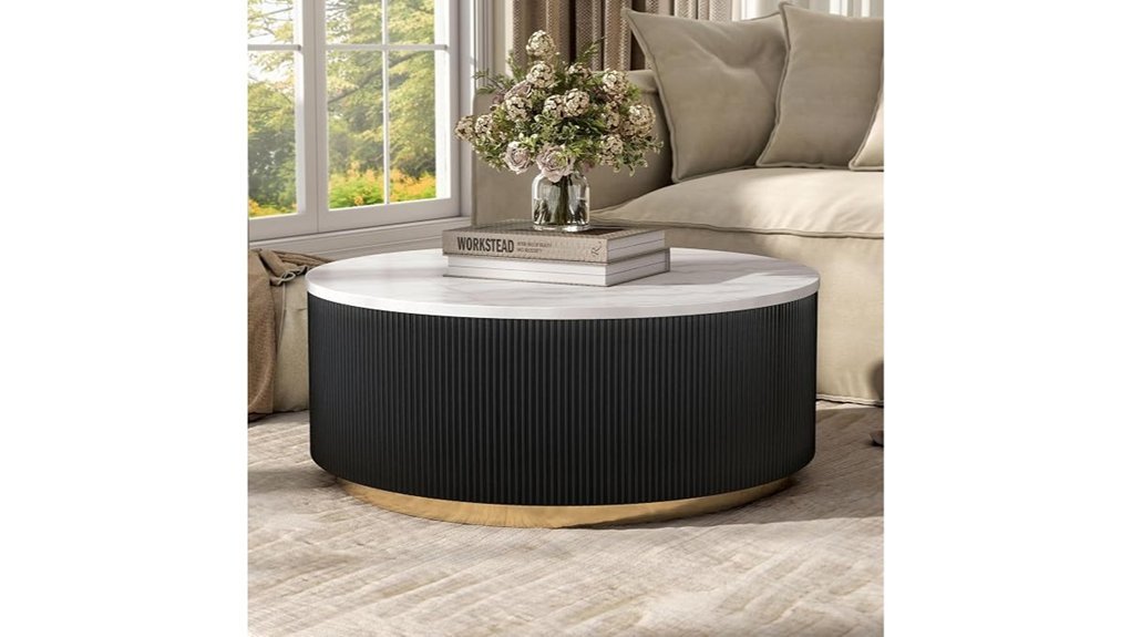 Best Marble Top Coffee Table Styles for a Luxe Living Room beryl marble coffee table