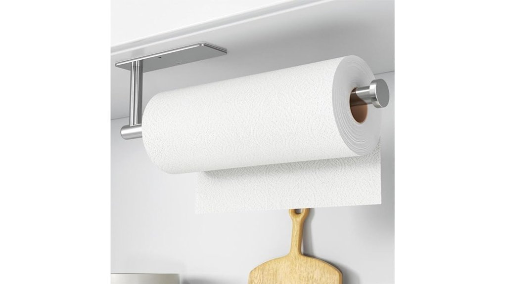 brushed nickel towel holder