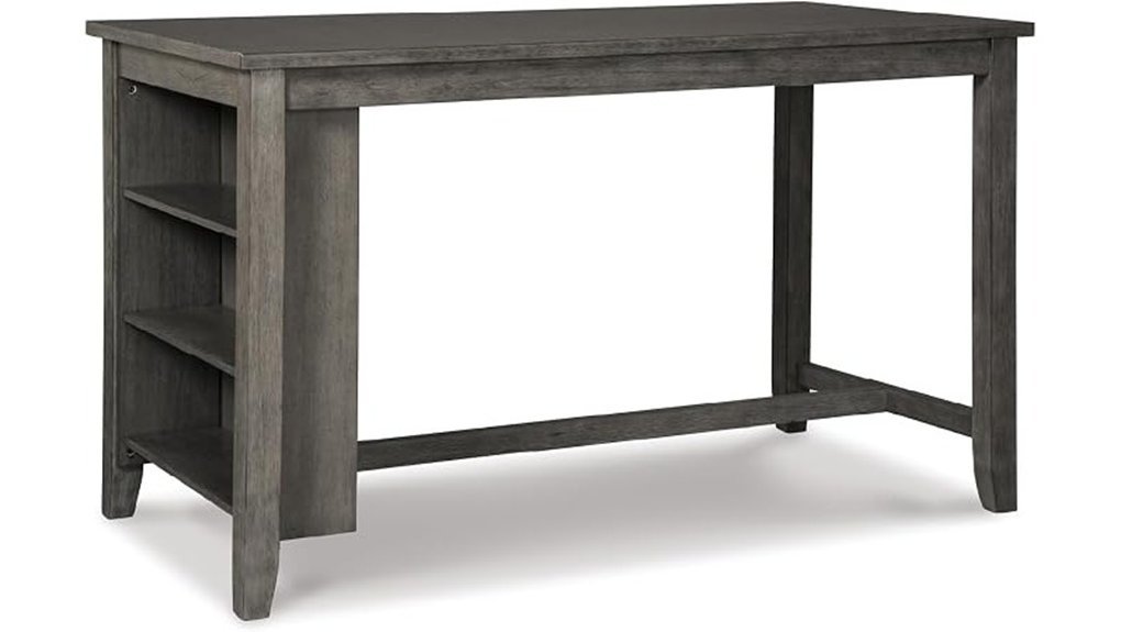 gray counter height table