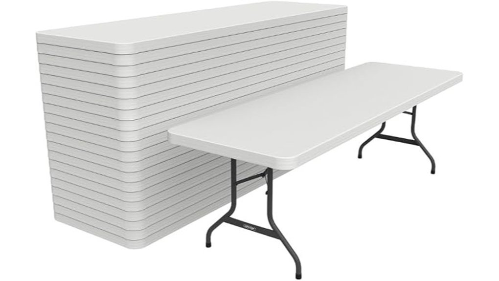 eight foot folding table set