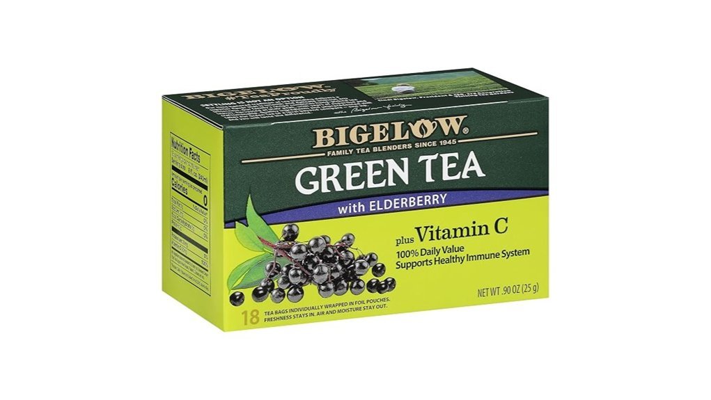 elderberry infused green tea