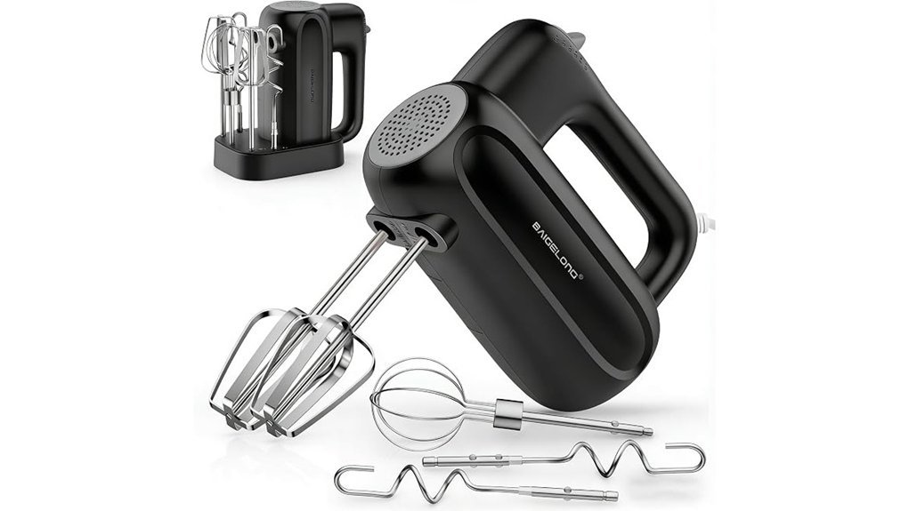 electric mixer with storage