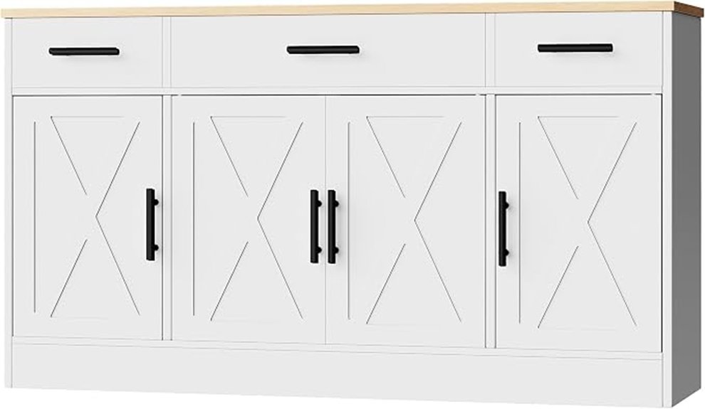 Best Kitchen Cabinets That Instantly Elevate Your Space elegant white storage cabinet