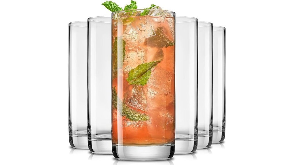 elegant highball glass set
