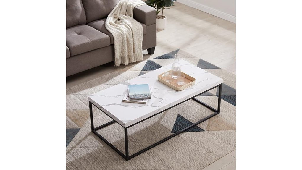 Best Marble Top Coffee Table Styles for a Luxe Living Room elegant rectangular marble table