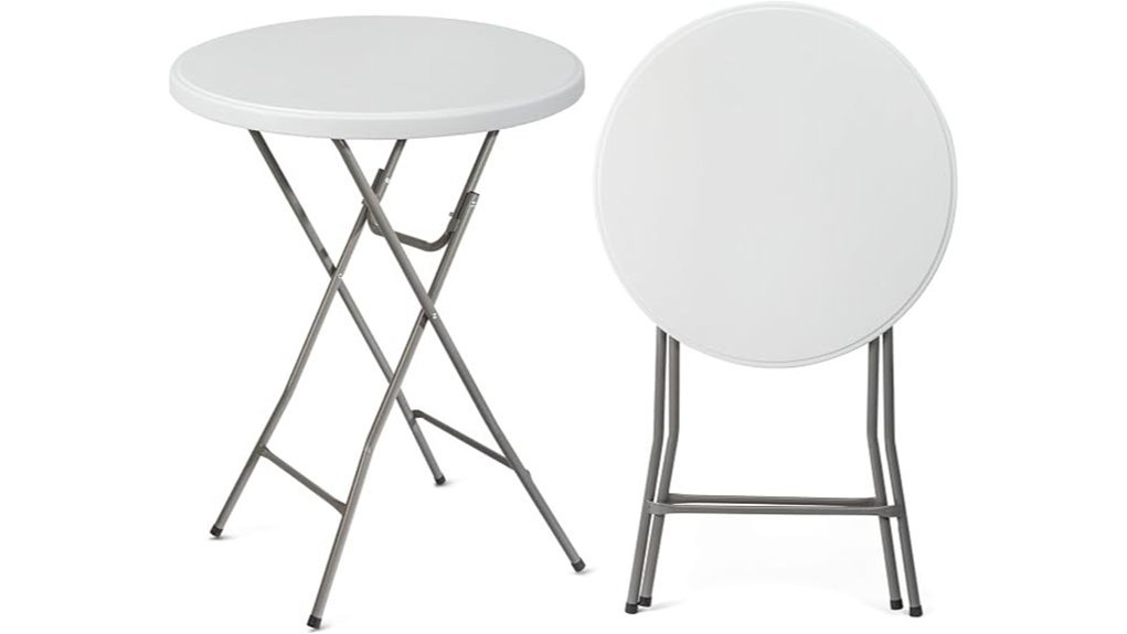 folding round bar table