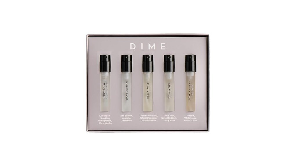 five fragrance sampler set
