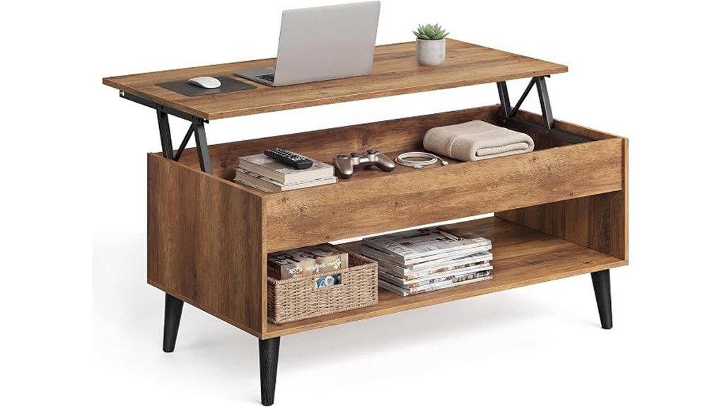 hidden storage coffee table