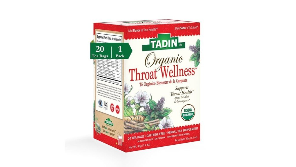 organic throat wellness tea