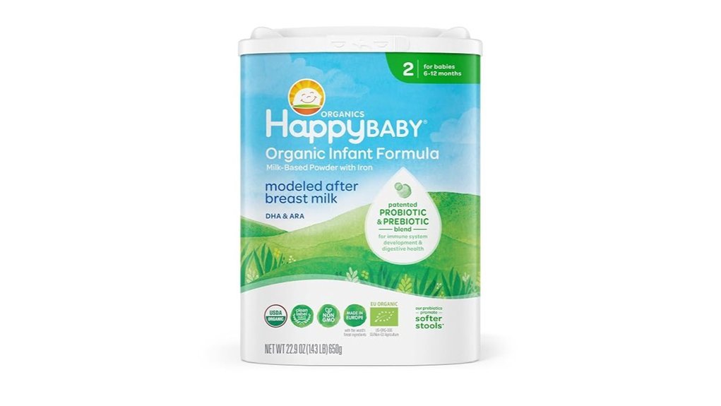organic infant formula pack