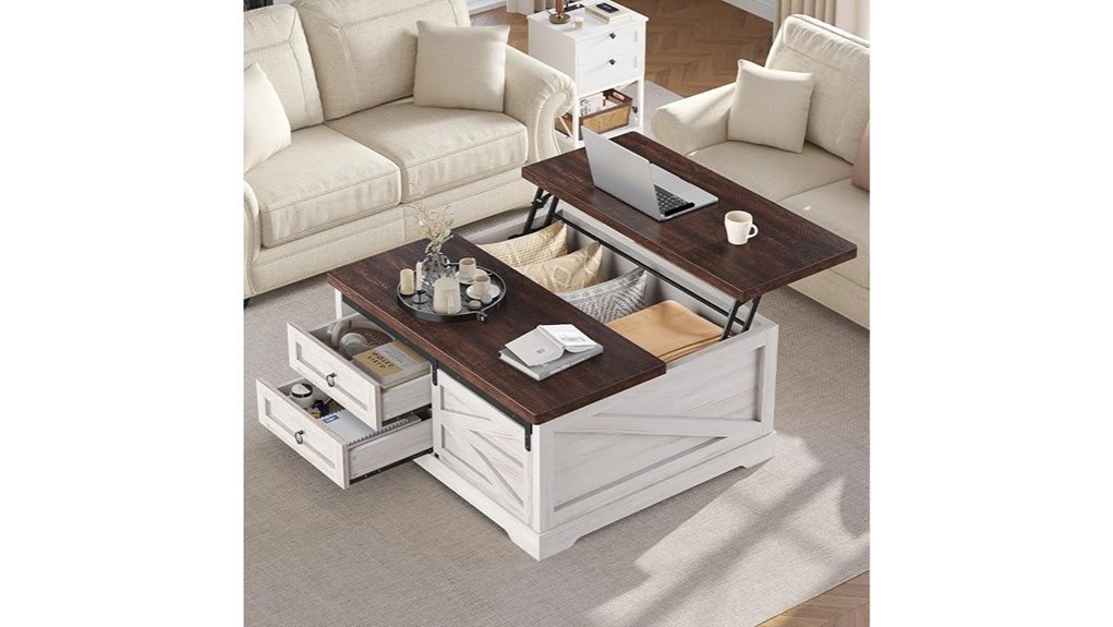 lift top storage coffee table