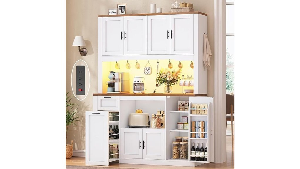 Best Kitchen Cabinets That Instantly Elevate Your Space modern pantry with charging