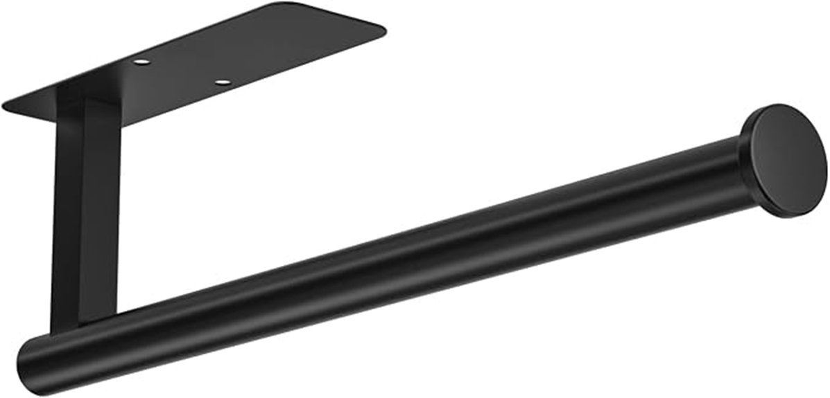 matte black paper towel holder