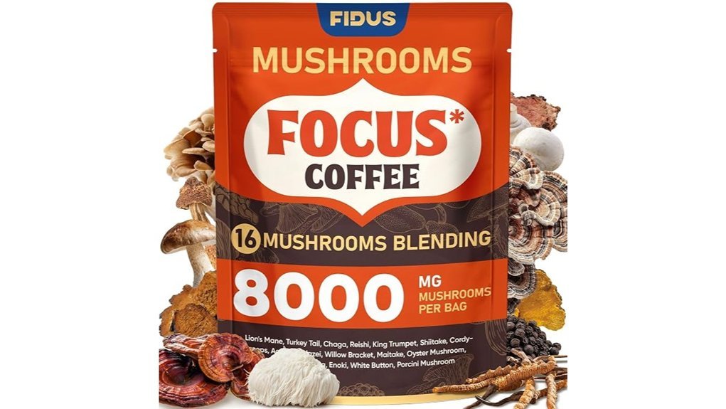 mushroom coffee with adaptogens