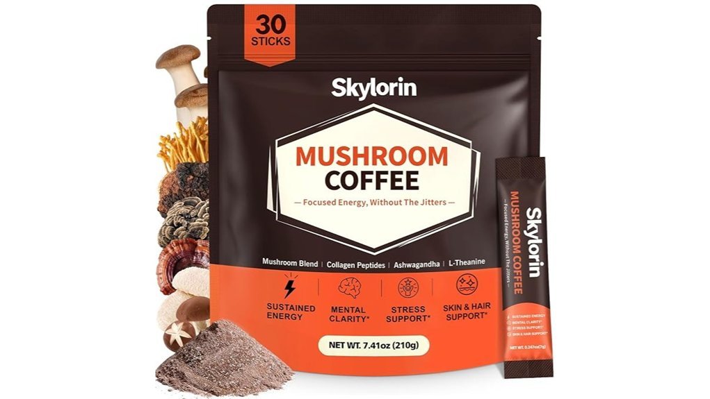 mushroom infused collagen coffee