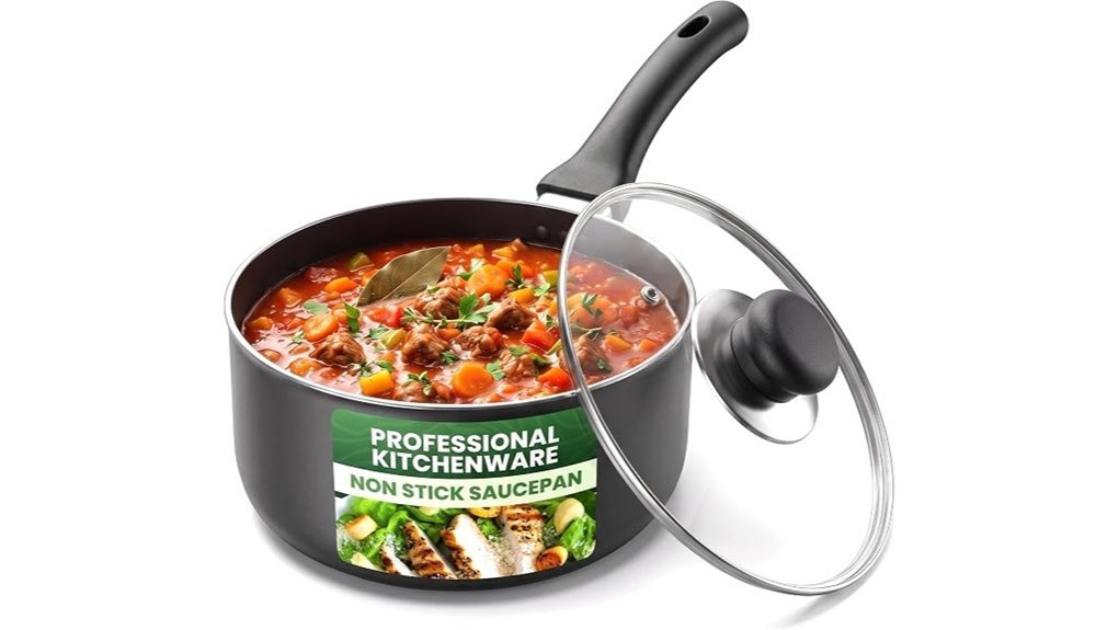 nonstick saucepan with lid