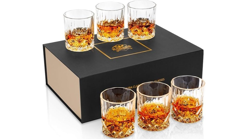 set of six glasses
