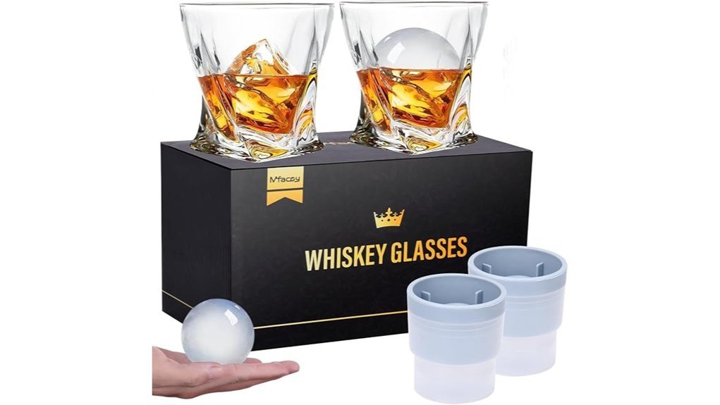 stylish whiskey glasses set