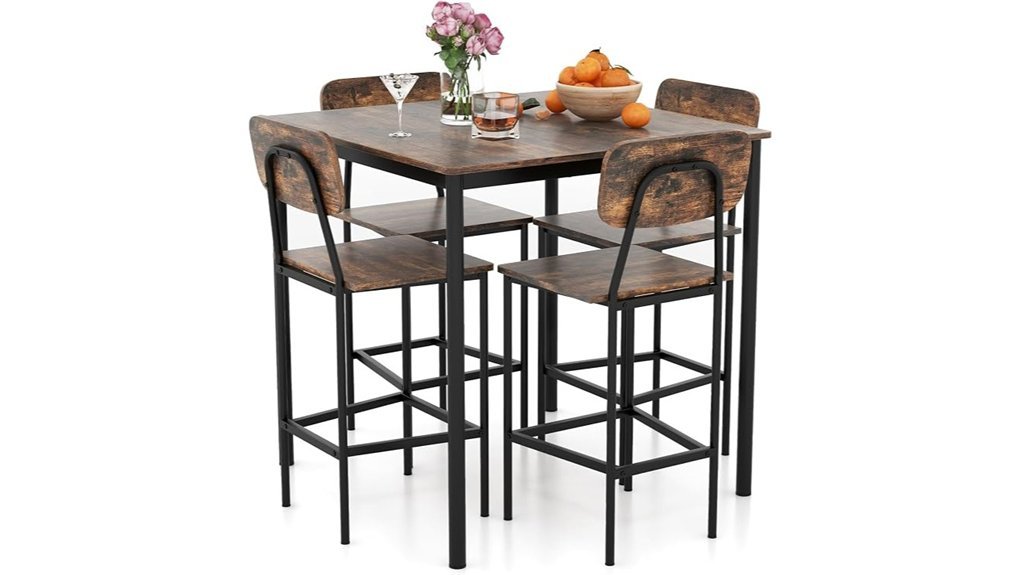 stylish counter height dining set
