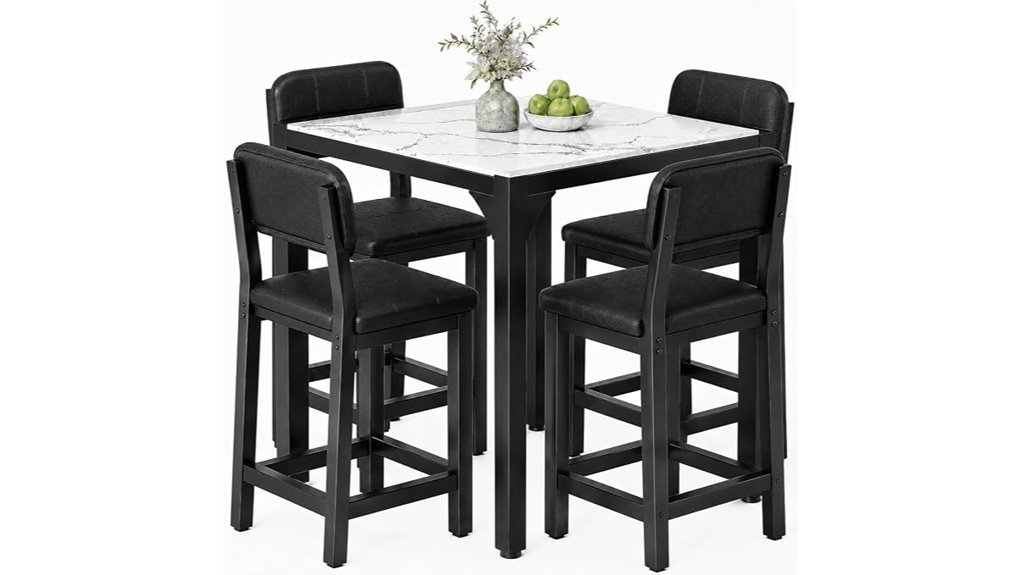 stylish counter height dining set