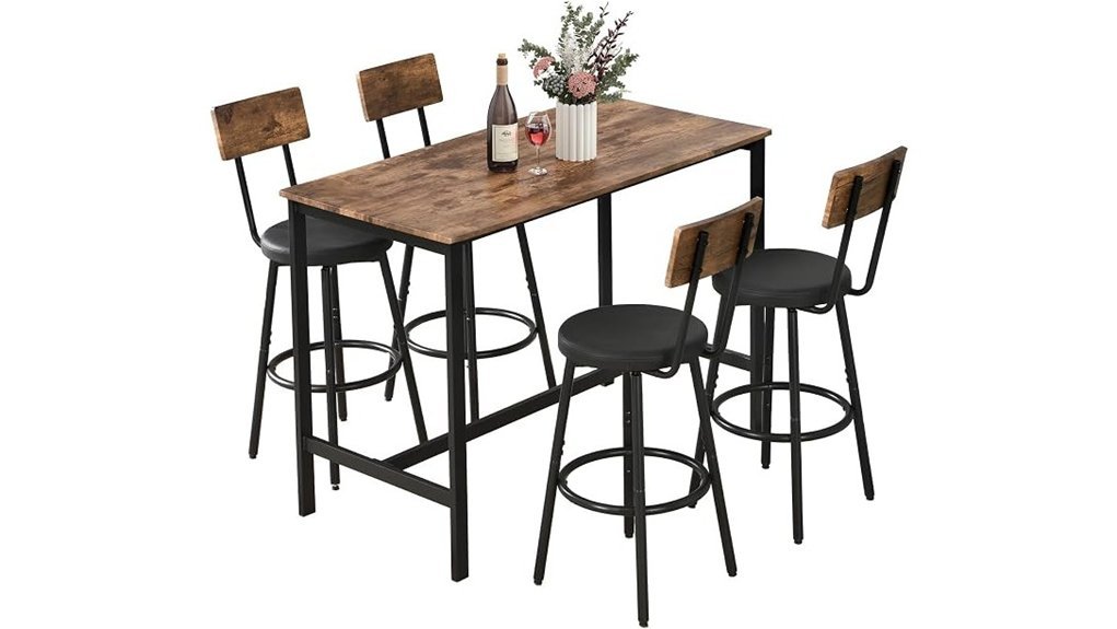 stylish counter height dining set