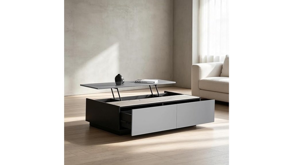 Best Marble Top Coffee Table Styles for a Luxe Living Room stylish storage coffee table