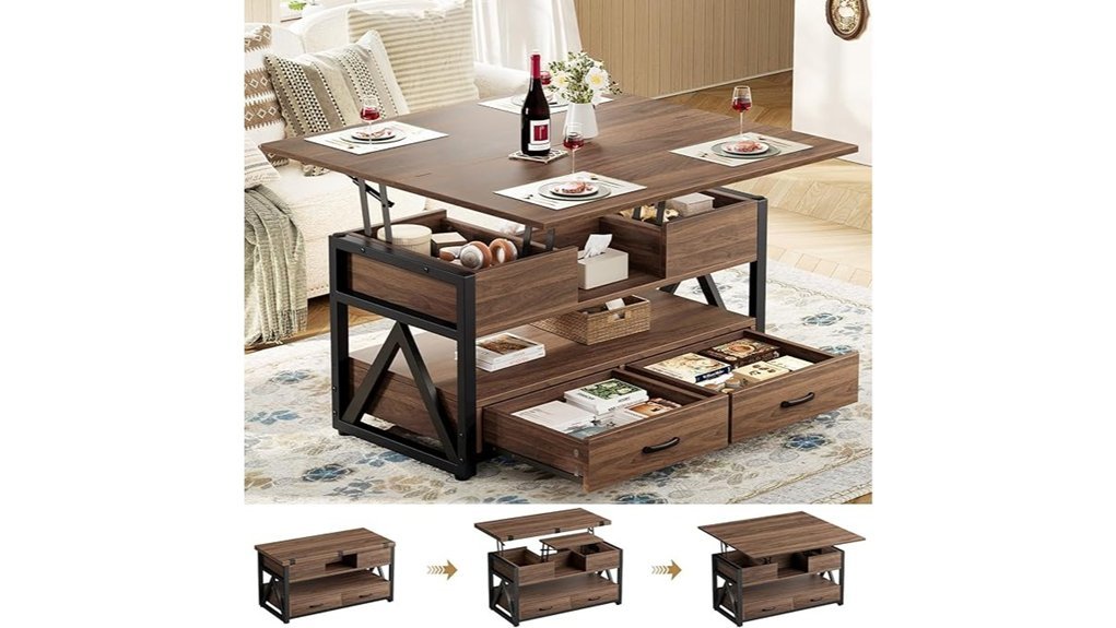 storage coffee table design