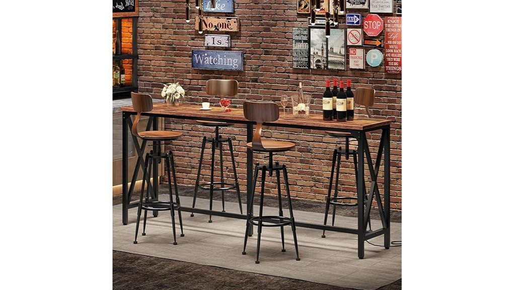 power outlet bar table