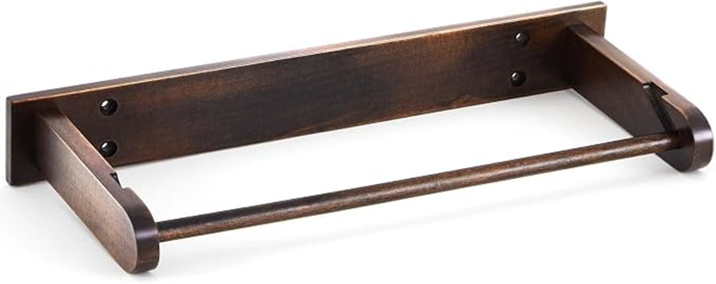 Best Farmhouse Under Cabinet Paper Towel Holders to Buy wooden under cabinet holder