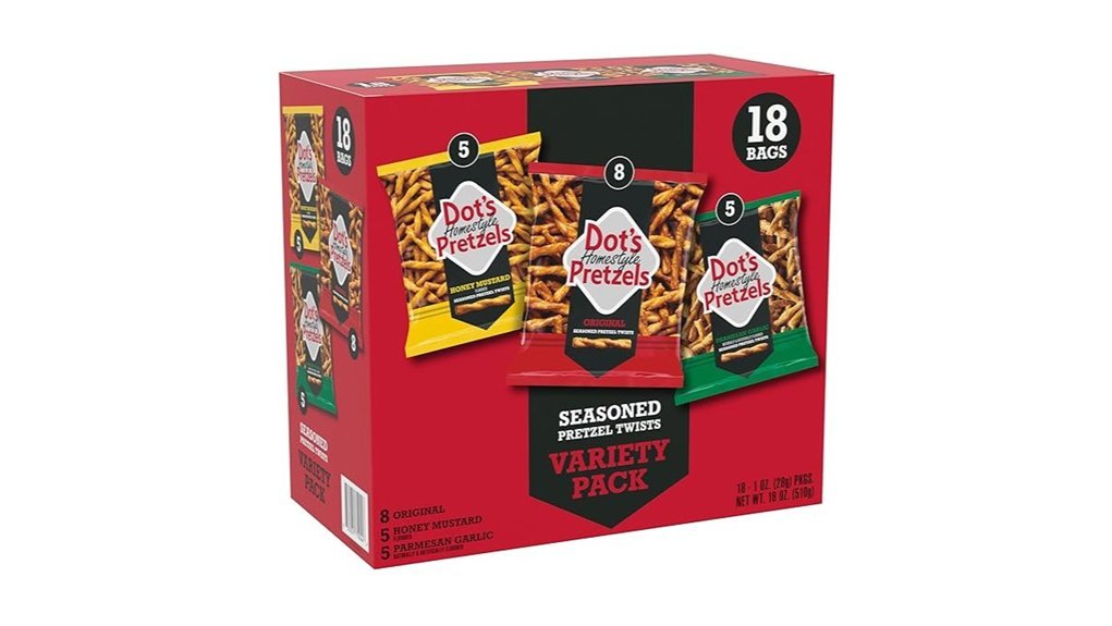 three flavor pretzel pack