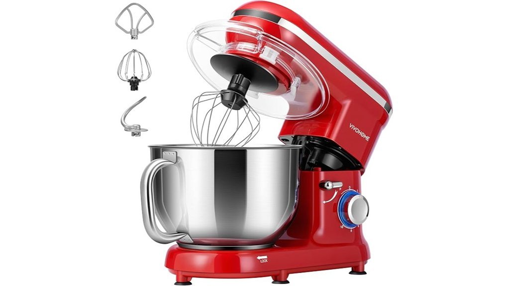 vivohome red stand mixer