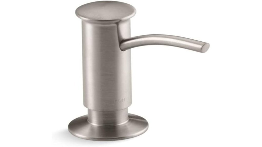 vibrant stainless soap dispenser